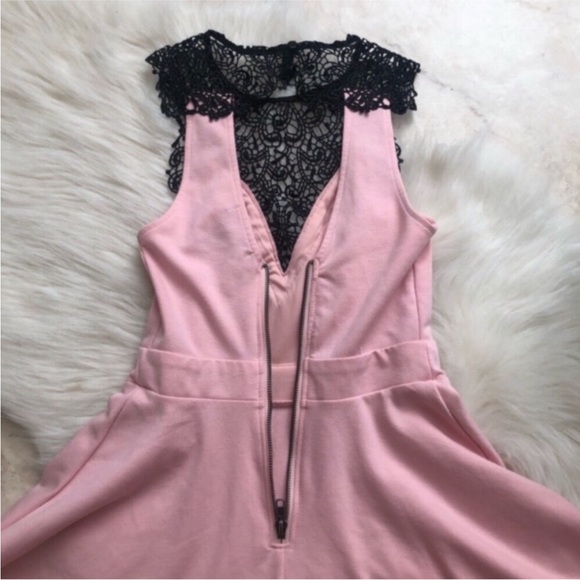 Material Girl Lace Yoke Skater Minidress - Picture 5 of 5